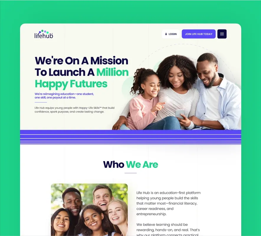 Life Hub® website design and development by 5Four Digital, image 11 of 12