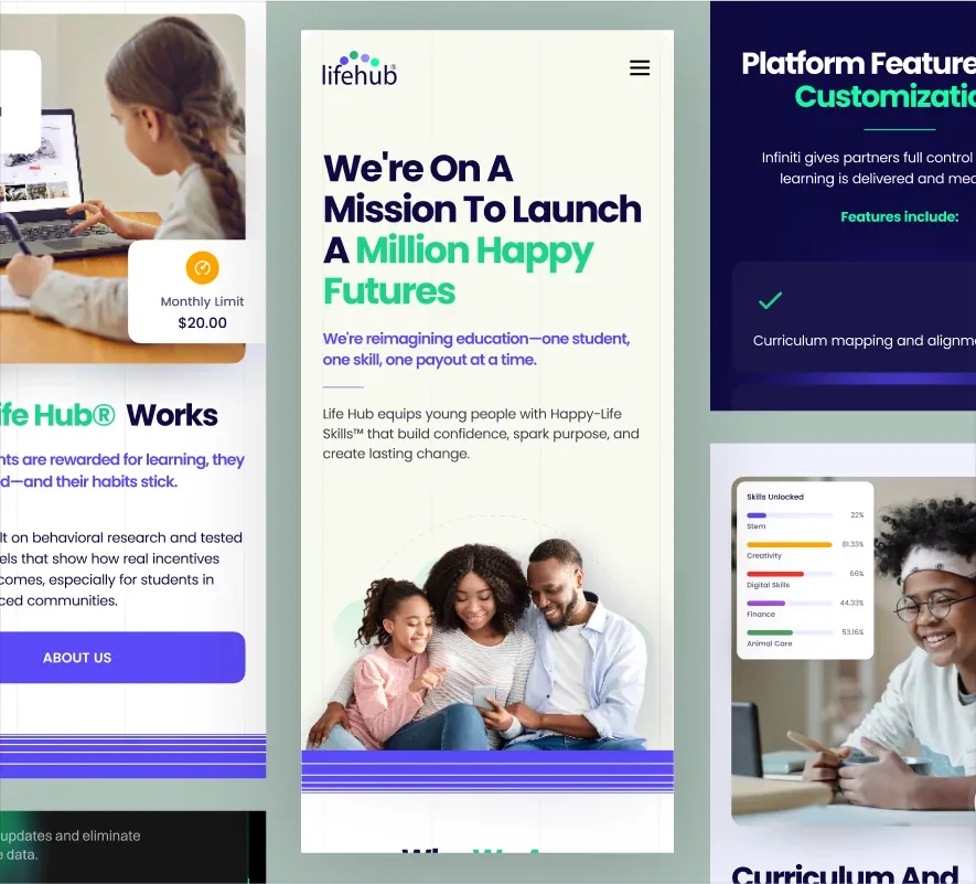 Life Hub® website design and development by 5Four Digital, image 2 of 12