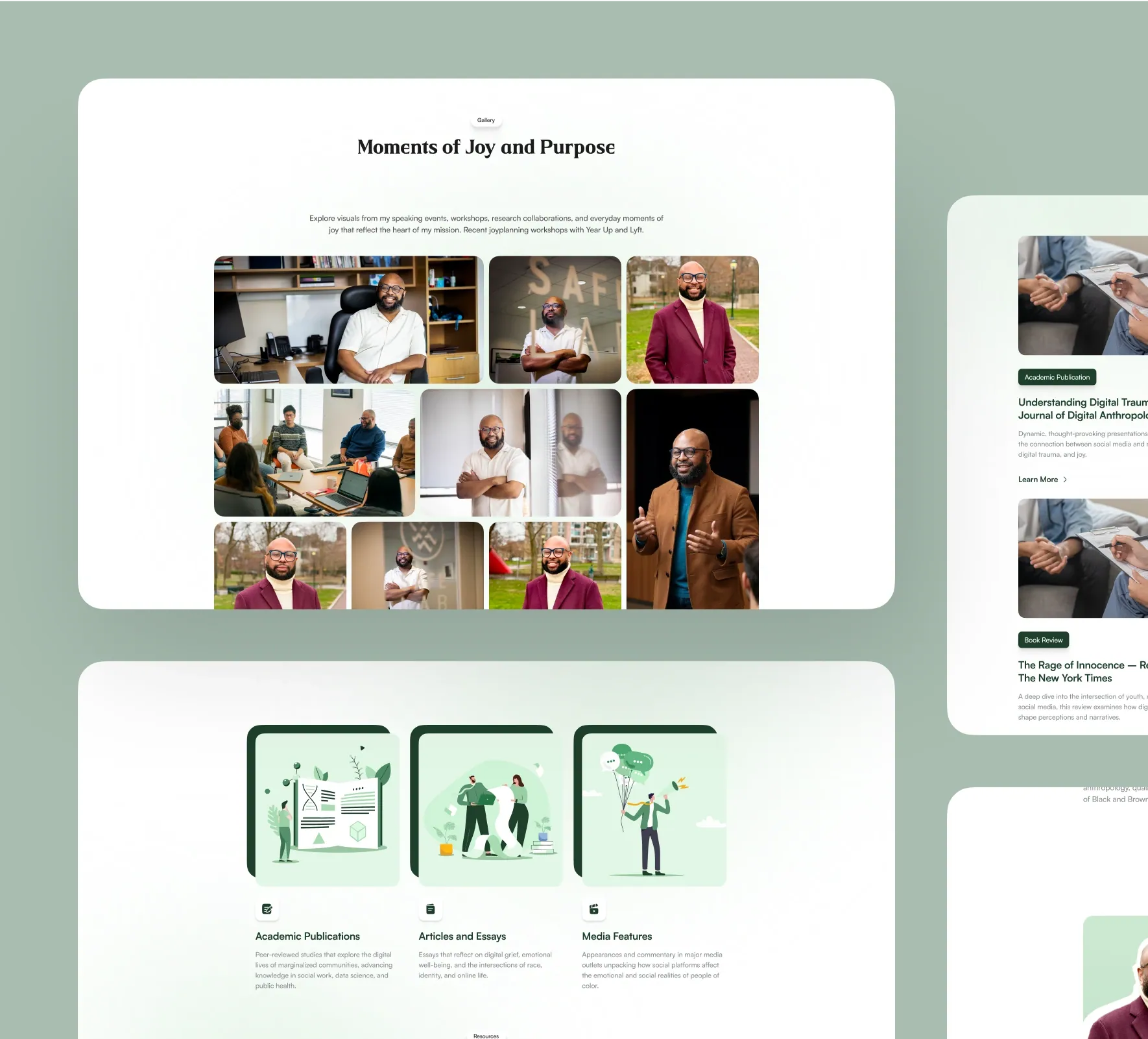 Desmond Upton Patton brand identity and website design by 5Four Digital, image 3 of 12