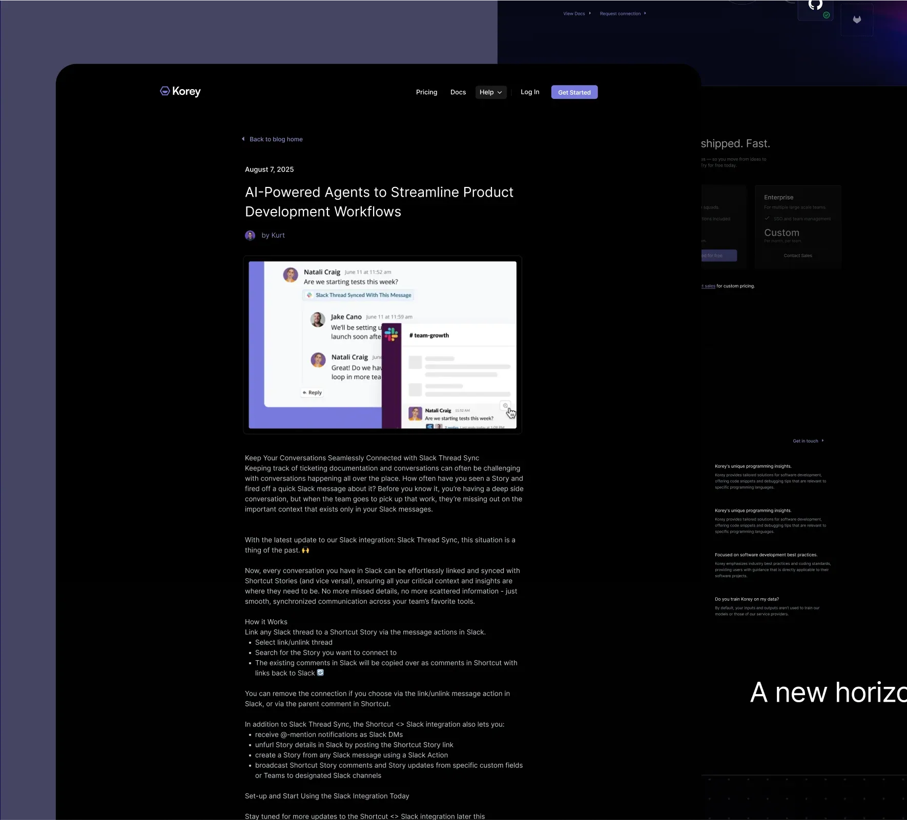 Korey AI website design and development by 5Four Digital, image 6 of 12