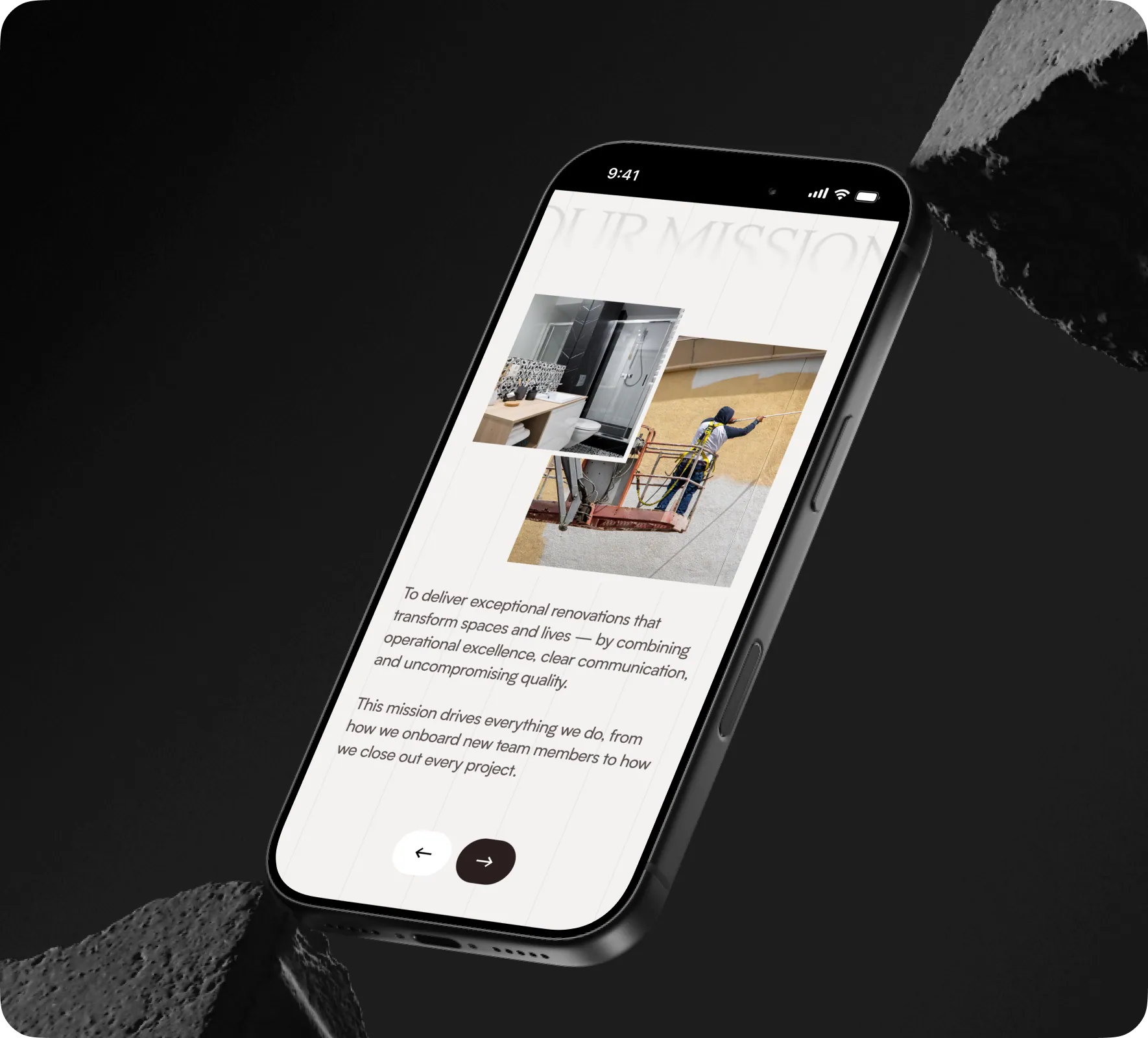 Pristine Renovations brand identity and website design by 5Four Digital, image 6 of 12