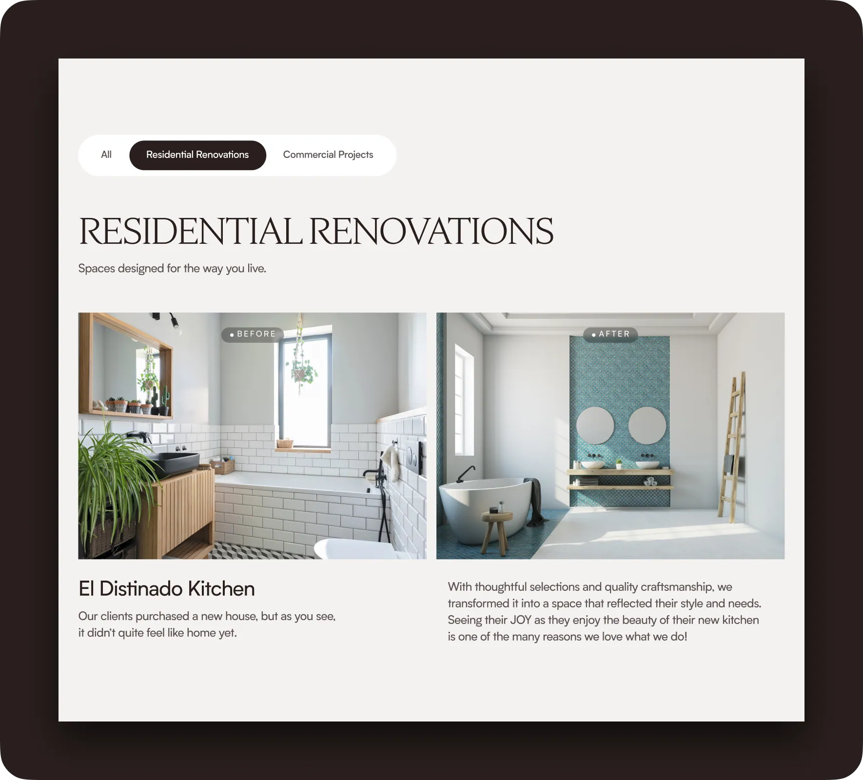 Pristine Renovations brand identity and website design by 5Four Digital, image 8 of 12