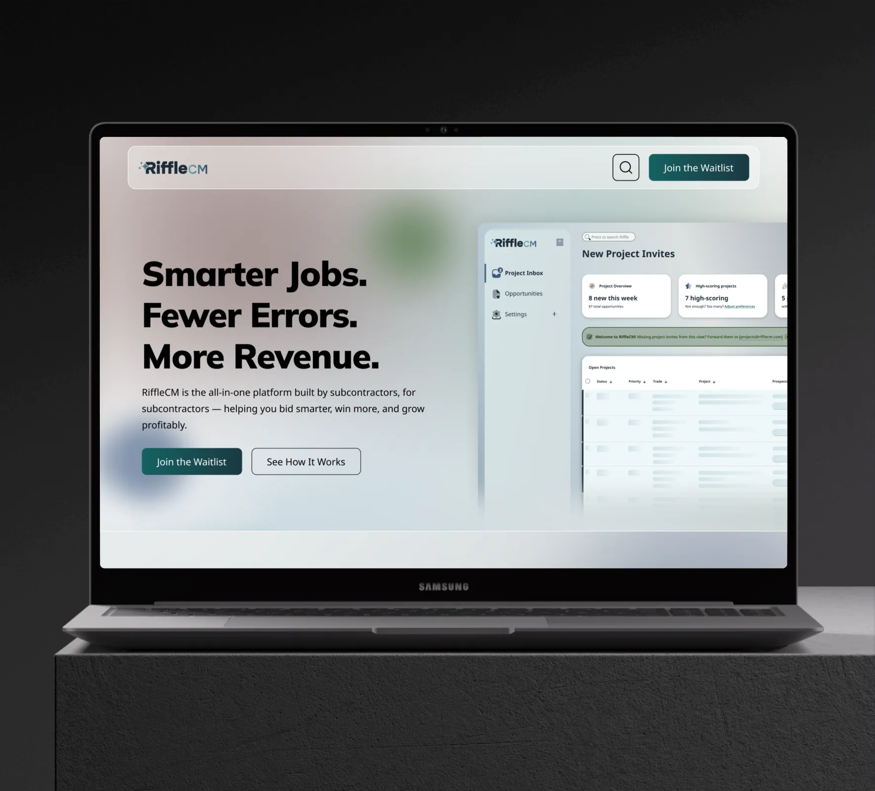 RiffleCM website design and development by 5Four Digital, image 1 of 12