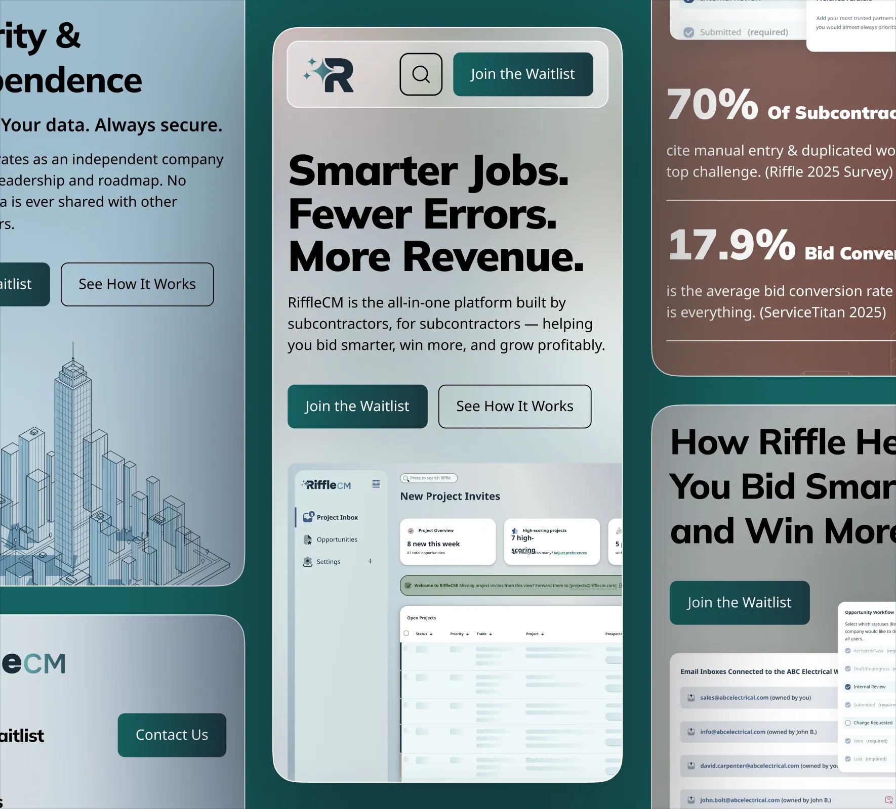 RiffleCM website design and development by 5Four Digital, image 2 of 12
