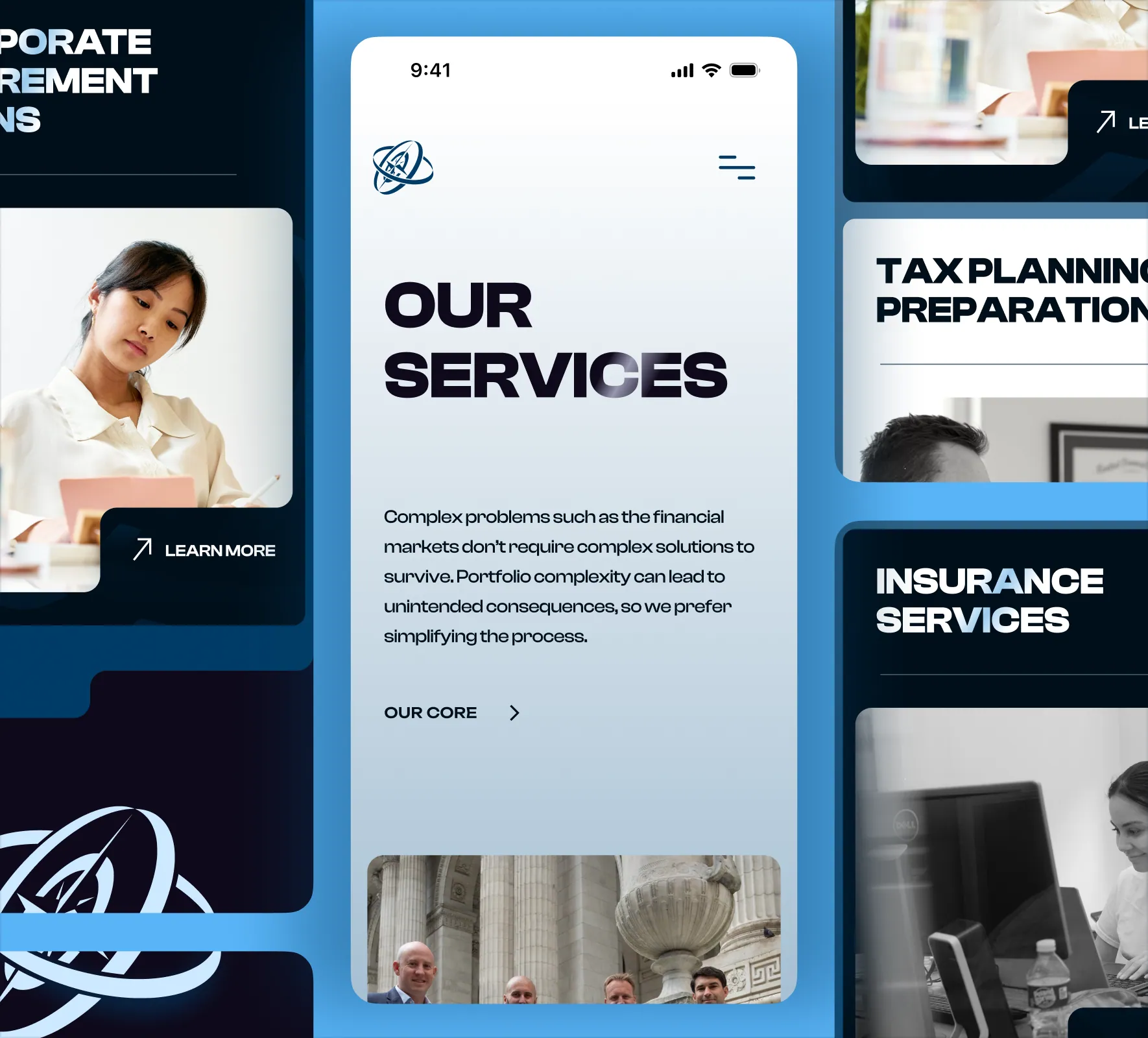Ritholtz Wealth Management brand identity and website design by 5Four Digital, image 2 of 12