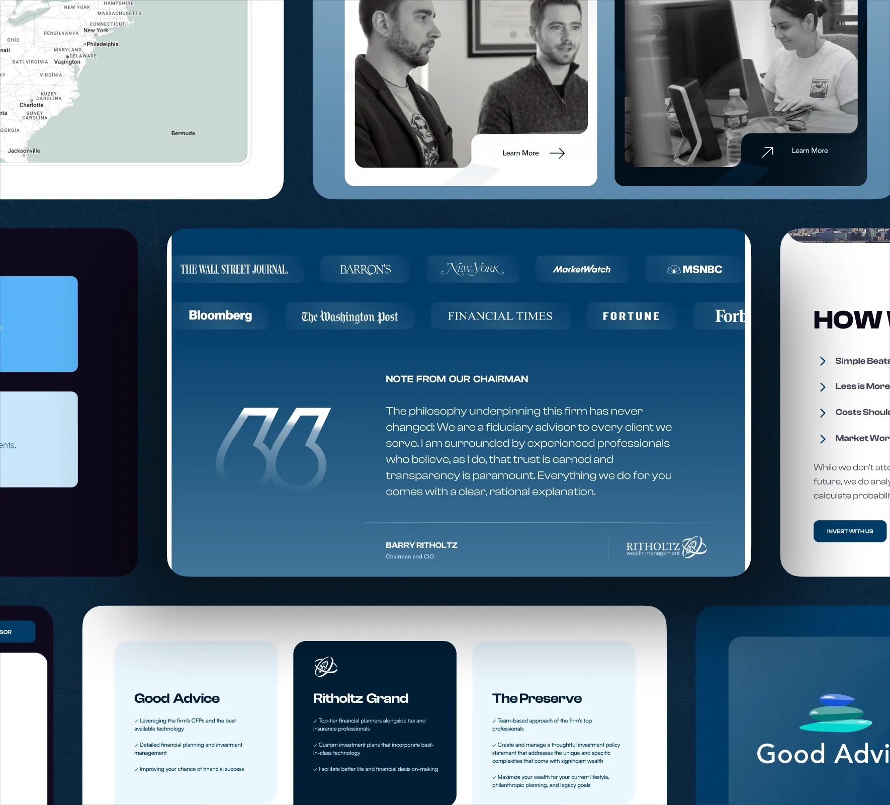 Ritholtz Wealth Management brand identity and website design by 5Four Digital, image 9 of 12