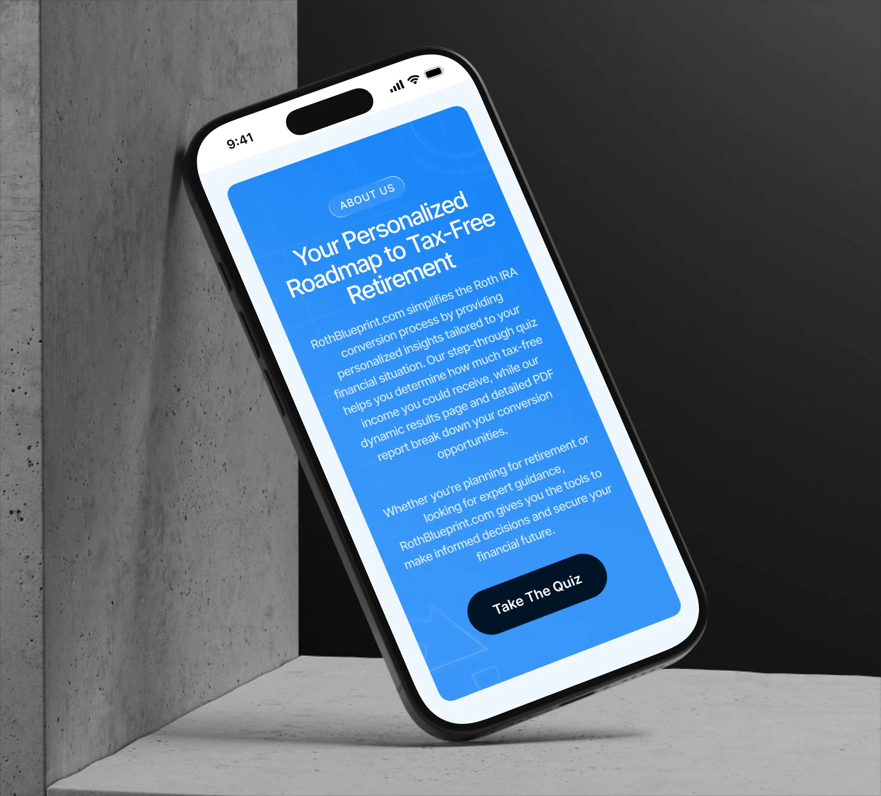 RothBlueprint website design and development by 5Four Digital, image 5 of 12