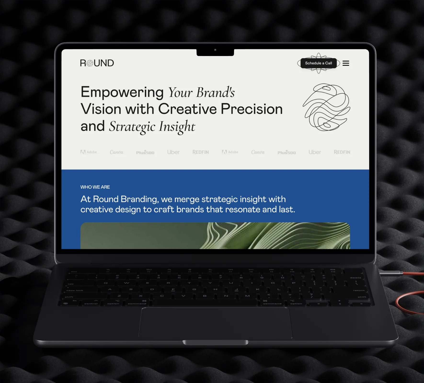Round Branding website design and development by 5Four Digital, image 1 of 12