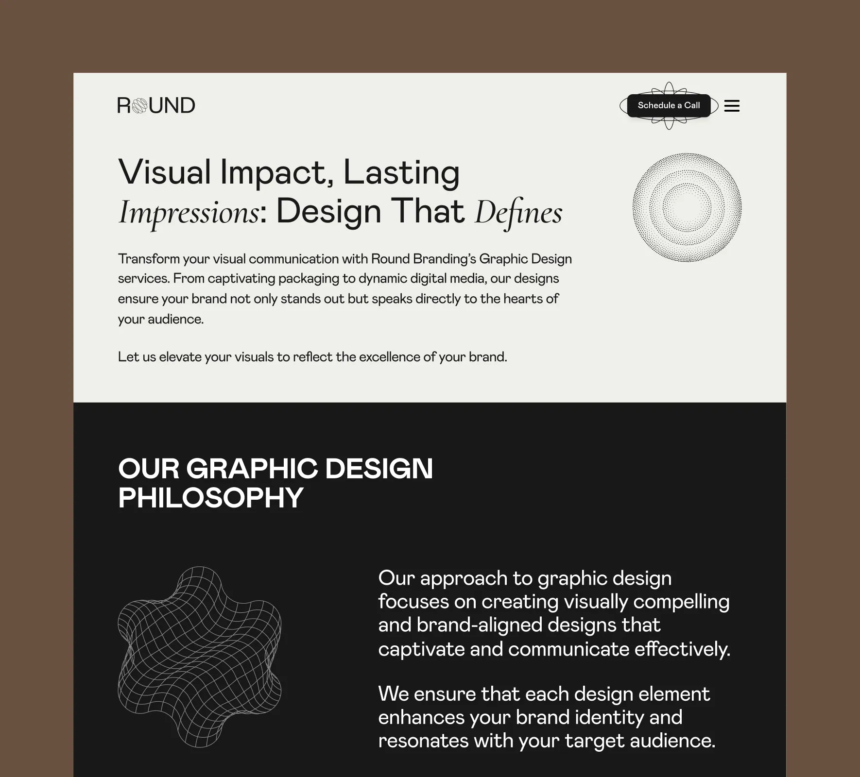 Round Branding website design and development by 5Four Digital, image 11 of 12