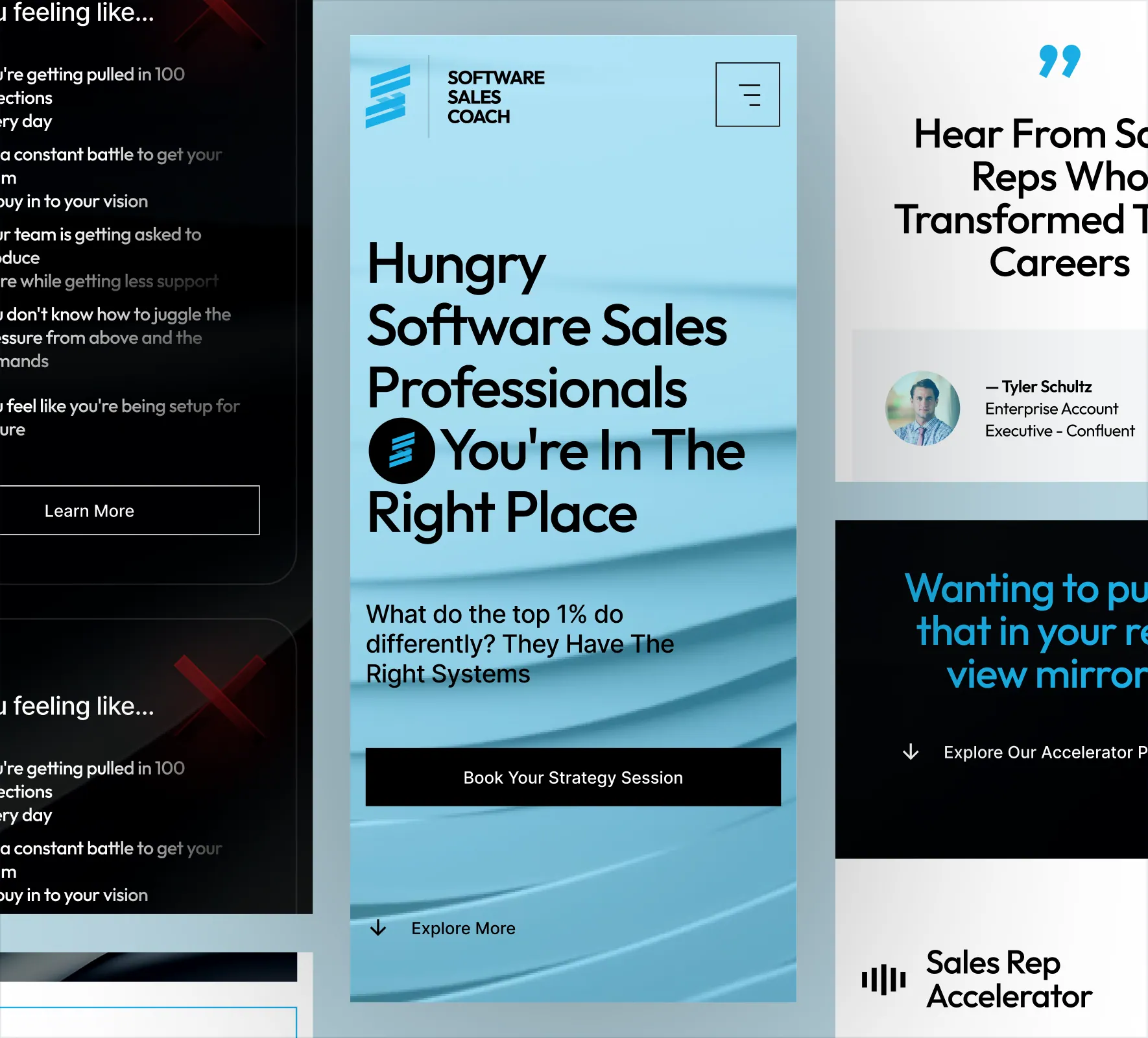 Software Sales Coach brand identity and website design by 5Four Digital, image 2 of 12