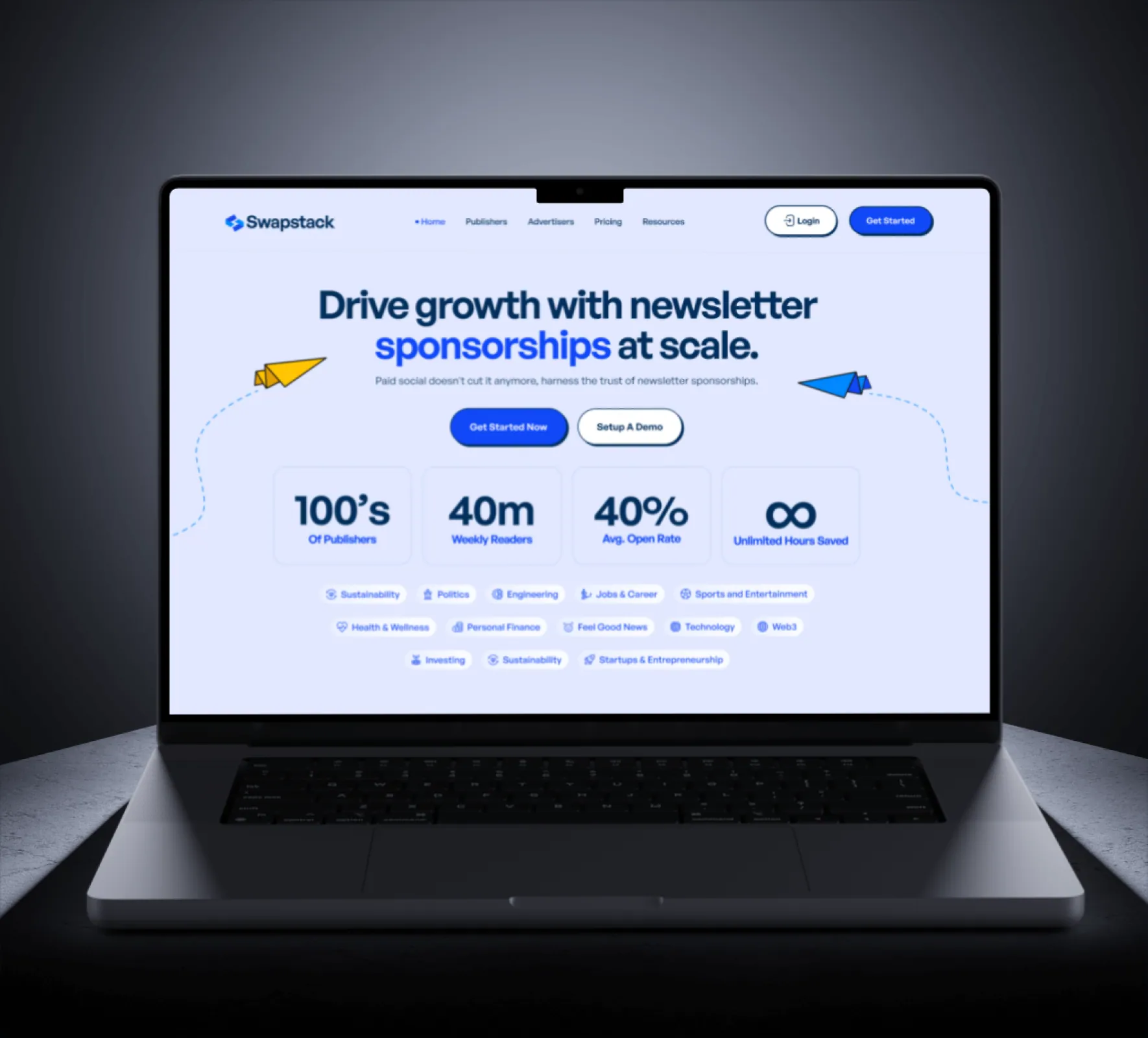 Swapstack brand identity and website design by 5Four Digital, image 1 of 12