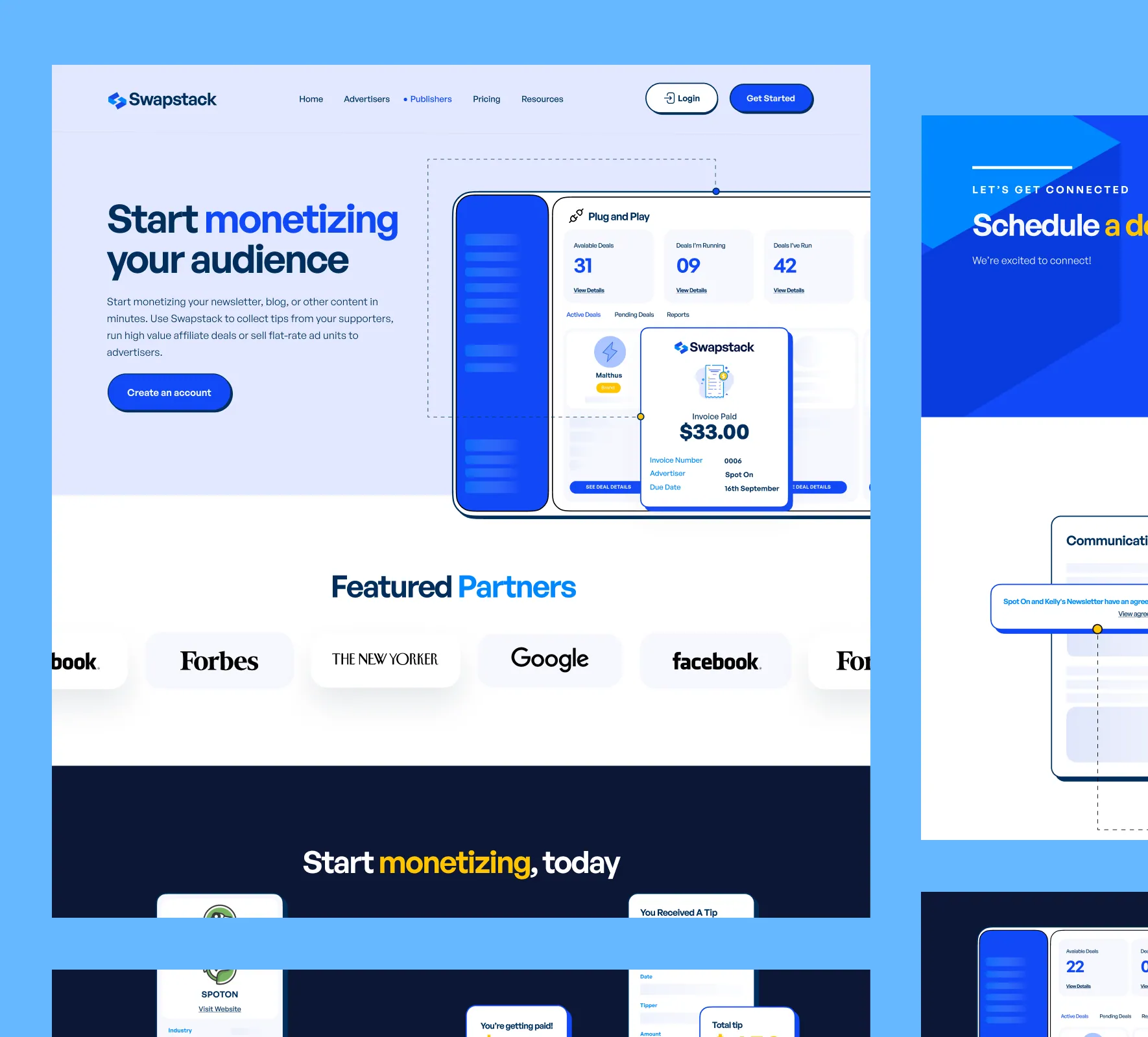 Swapstack brand identity and website design by 5Four Digital, image 6 of 12