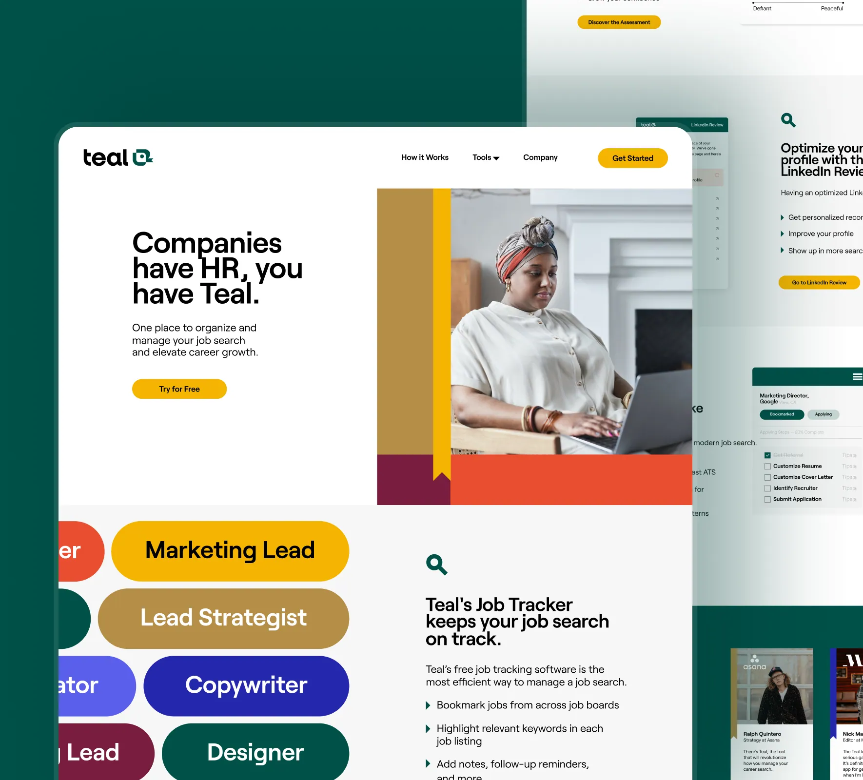 Teal HQ website design and development by 5Four Digital, image 3 of 12