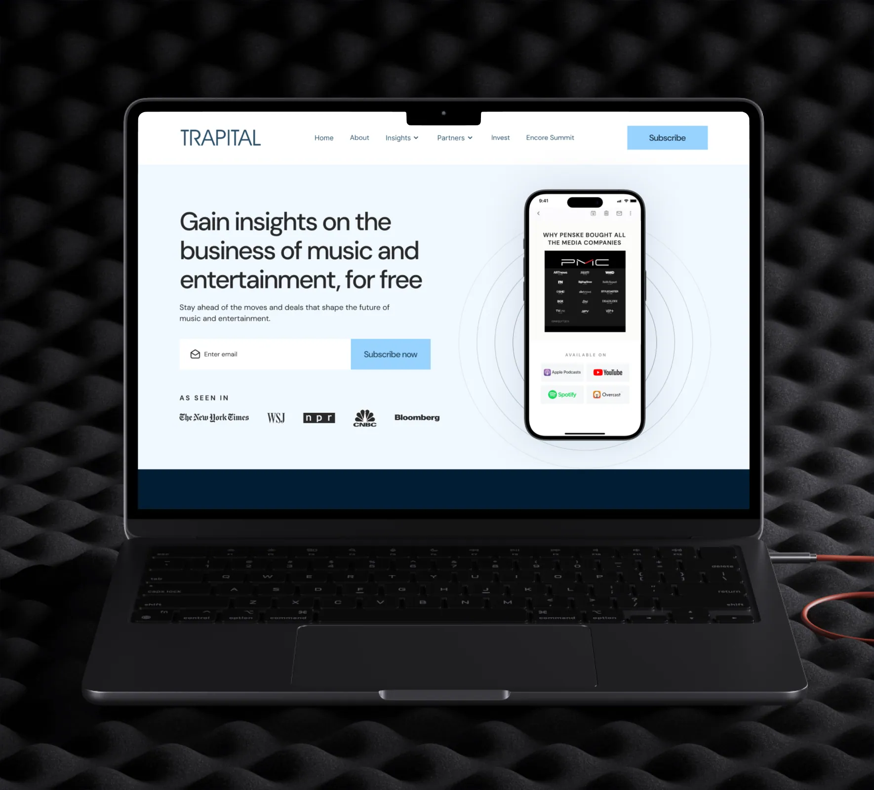 Trapital website design and development by 5Four Digital, image 1 of 12