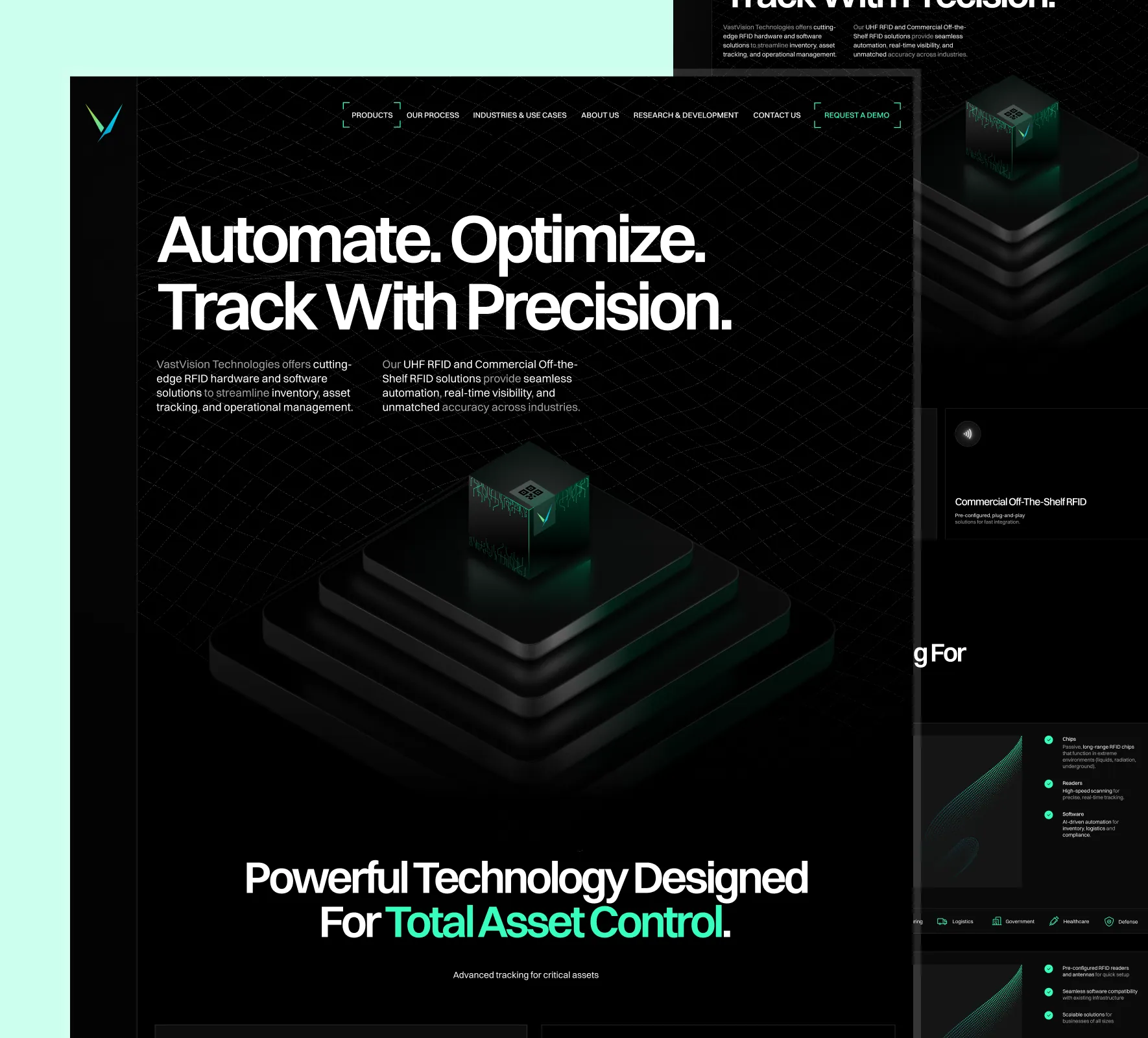 Vast Vision Technologies website design and development by 5Four Digital, image 6 of 12